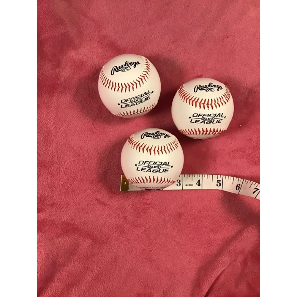 Rawlings White Red Baseball Set of 3